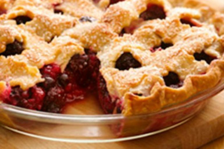 Close-up image of Blueberry pie